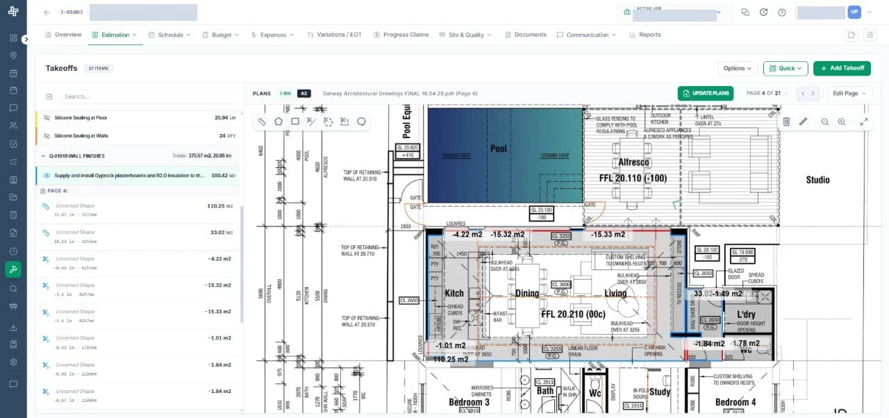 Wunderbuild Estimating Sample